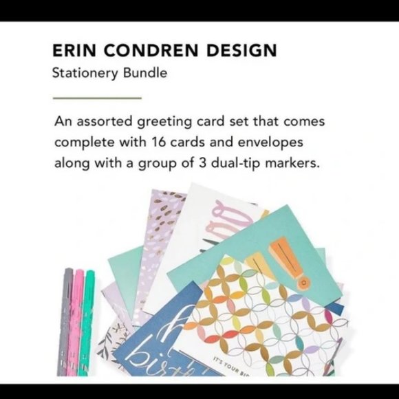 NWT Brand New Stationary Set from Erin Condren Design - Picture 2 of 2